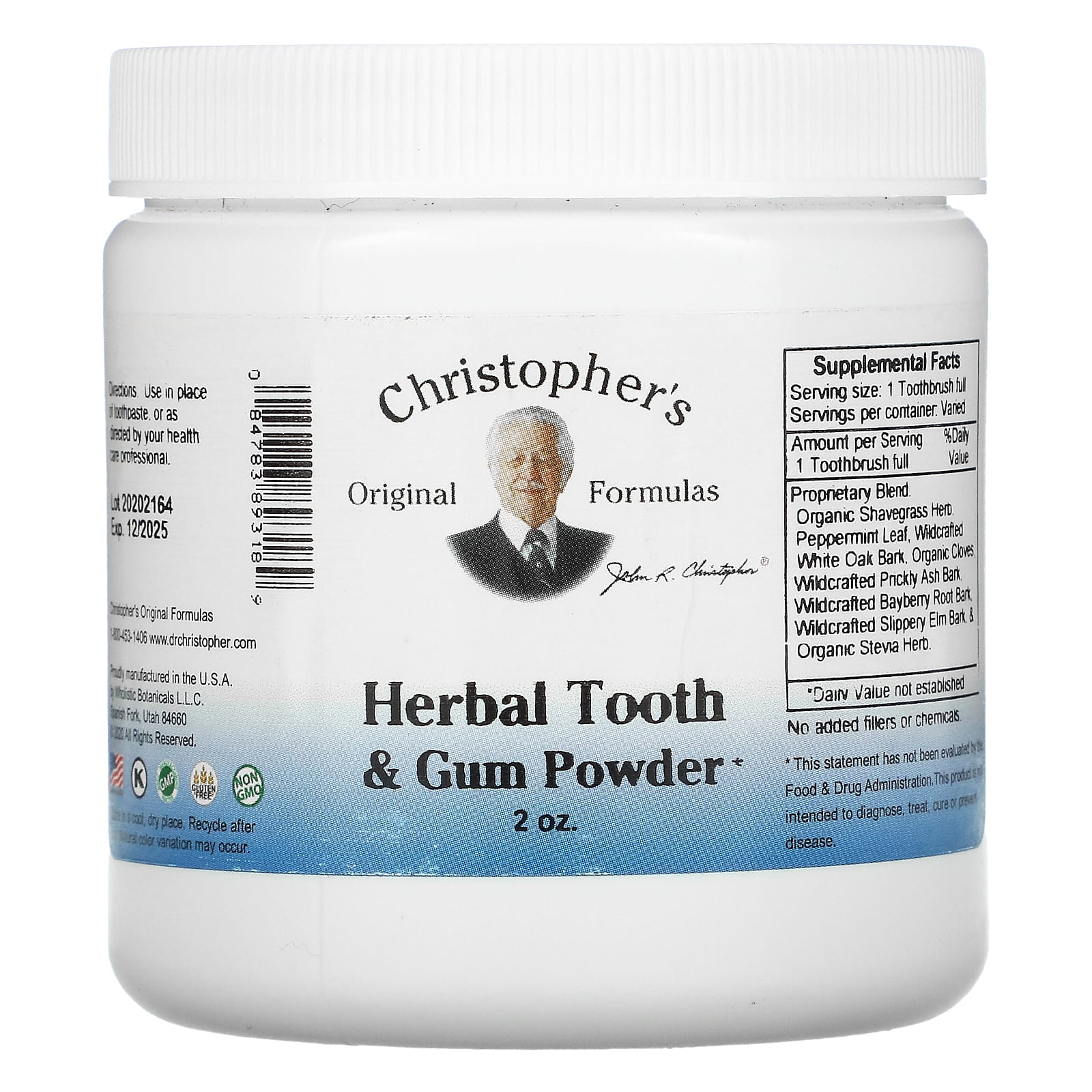 Dr. Christopher's Herbal Tooth & Gum Powder