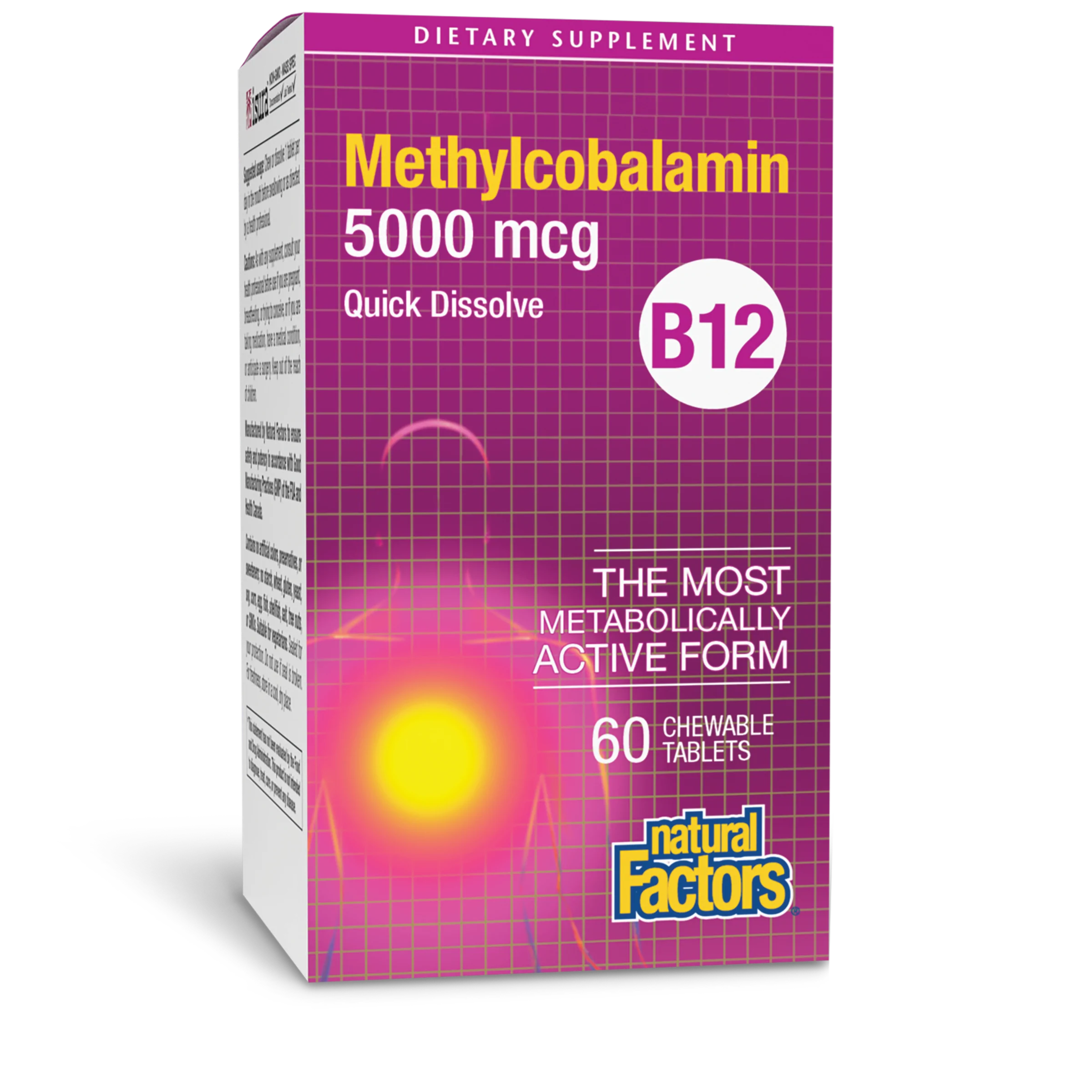 Methylcobalamin B12 5000mcg (60 chewable tablets)