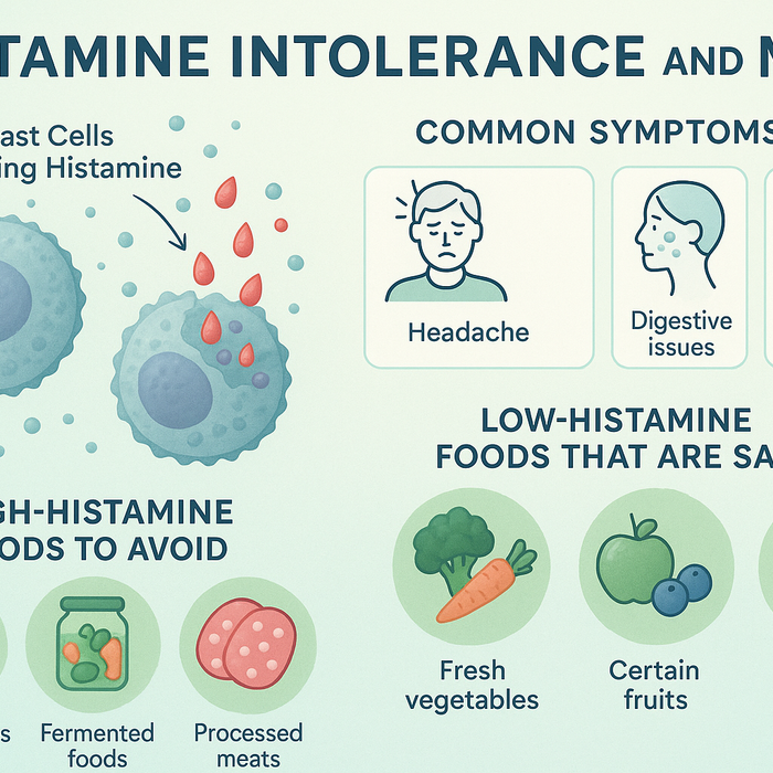 Histamine Intolerance MCAS (Mast Cell Activation Syndrome) with High Histamine Food List