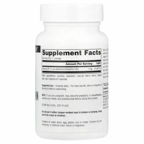 HydroxoCobalamin Vitamin B‑12 Cherry Flavored Lozenges