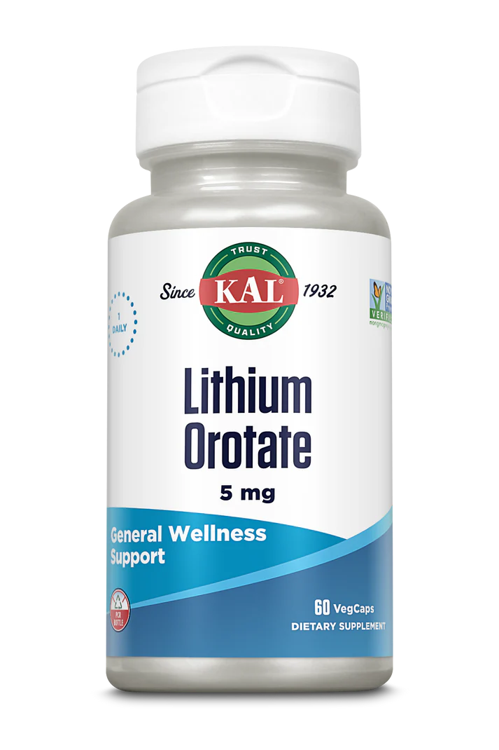 KAL Lithium Orotate ActivMelt 5mg (90 Micro Tablets) (Lemon Lime)