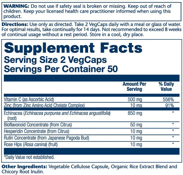 Echinacea Root with Vitamin C 850mg