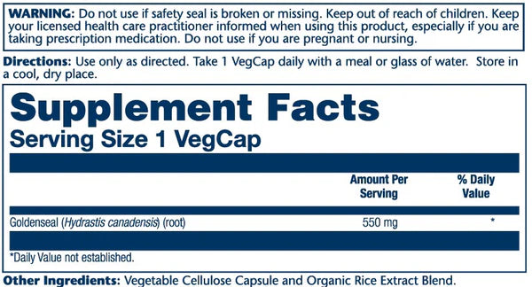 Goldenseal Root 550mg