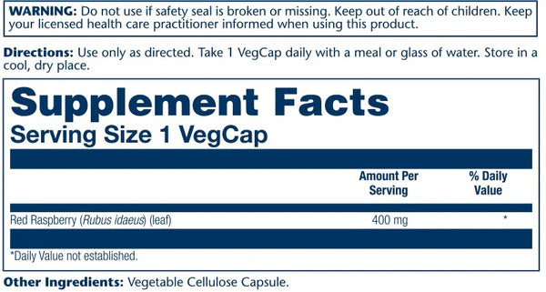 Red Raspberry Leaf 400mg