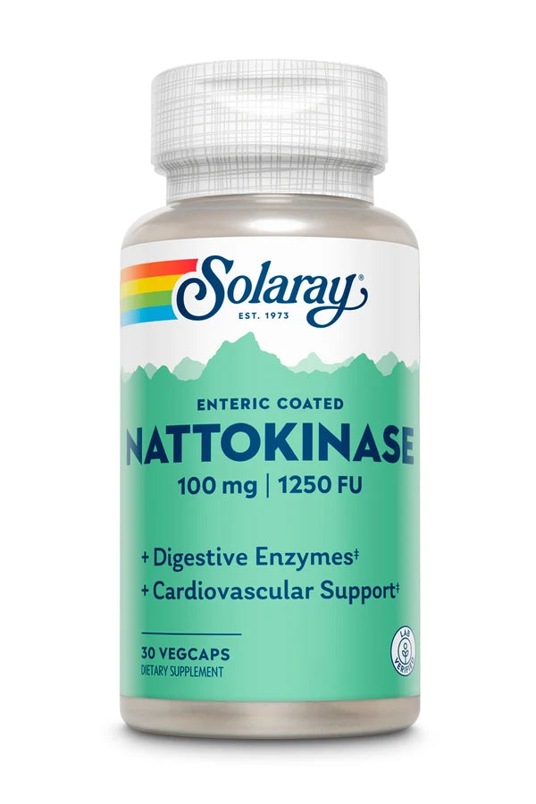 Solaray Enteric Coated Nattokinase 100mg/1250 FU (60 VegCaps)