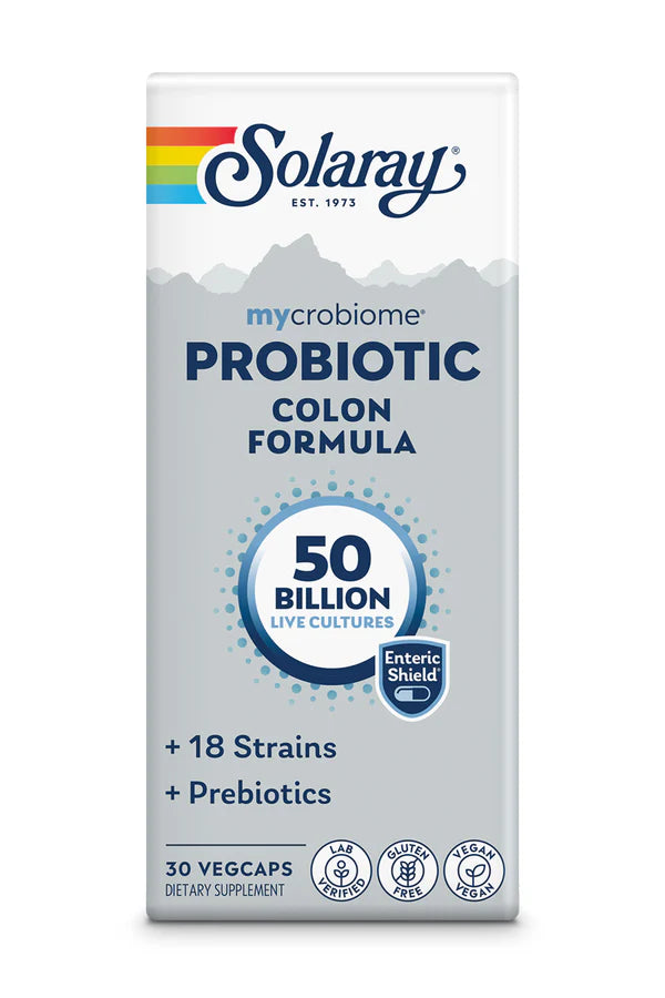 Solaray MyCrobiome Probiotic Colon Formula (30 VegCaps)