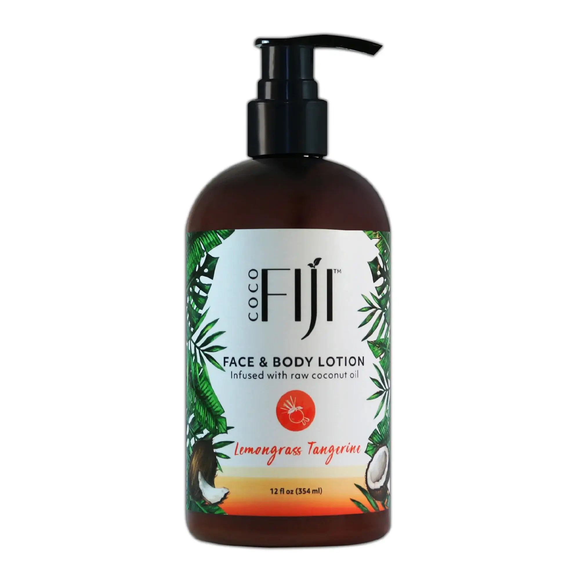 Coconut Oil Infused Lotion For Face and Body (12 oz)