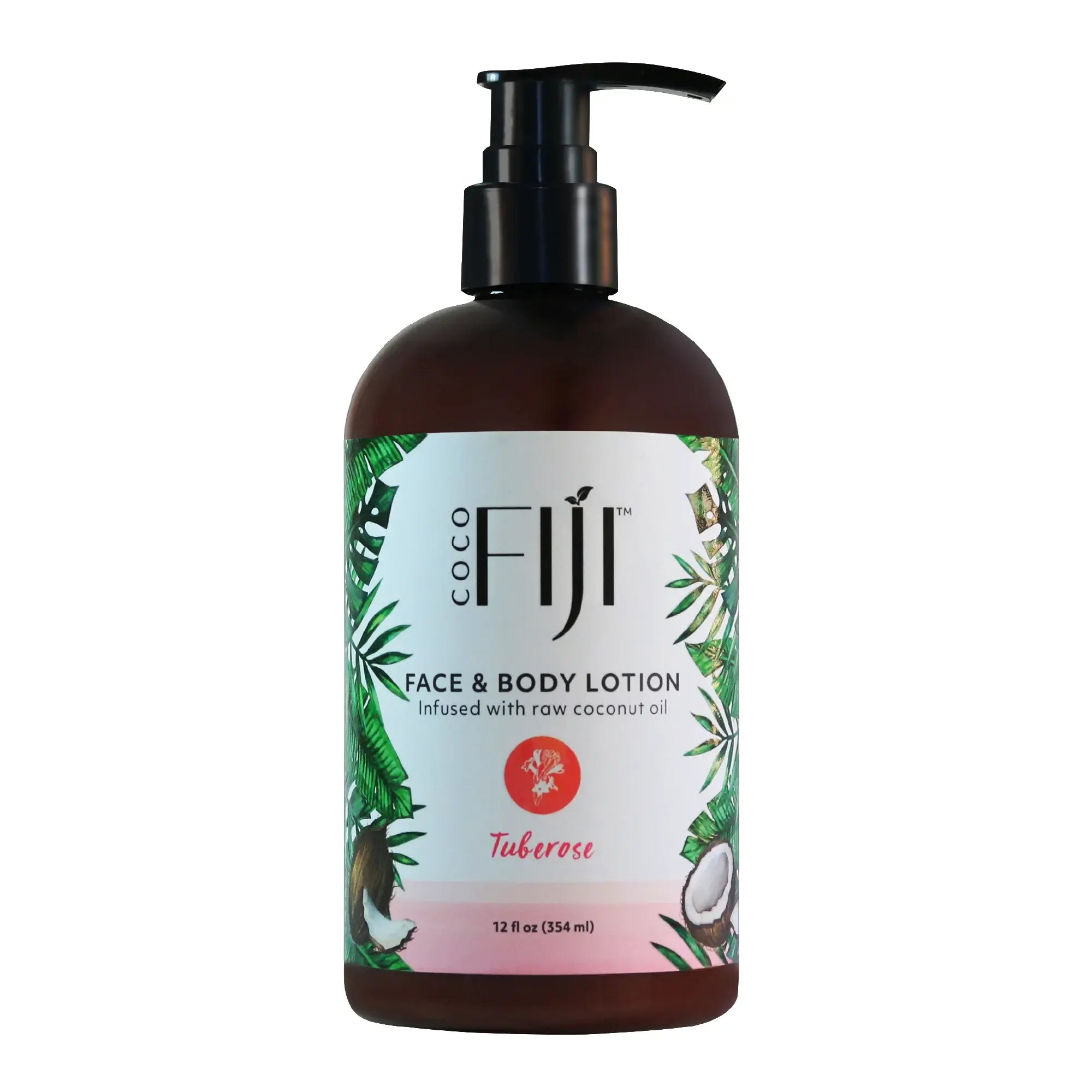 Coconut Oil Infused Lotion For Face and Body (12 oz)