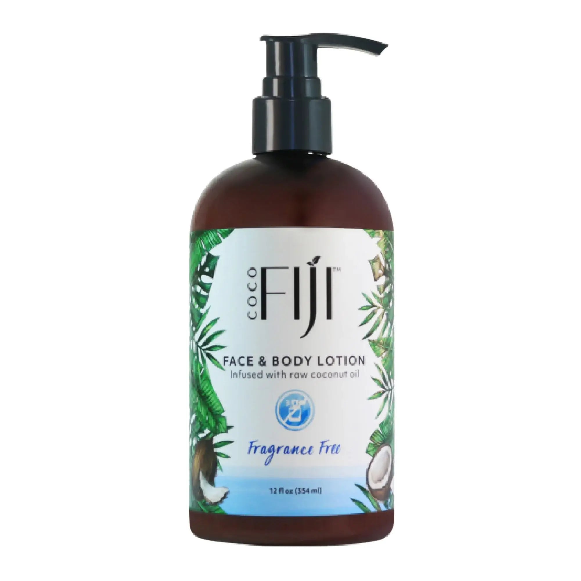 Coconut Oil Infused Lotion For Face and Body (12 oz)