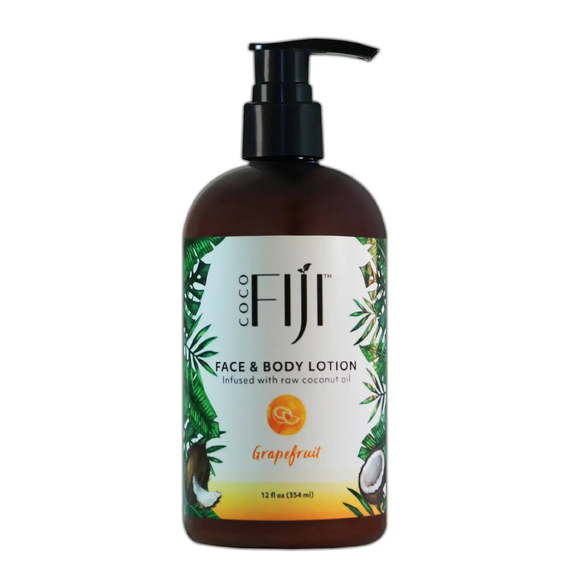 Coconut Oil Infused Lotion For Face and Body (12 oz)