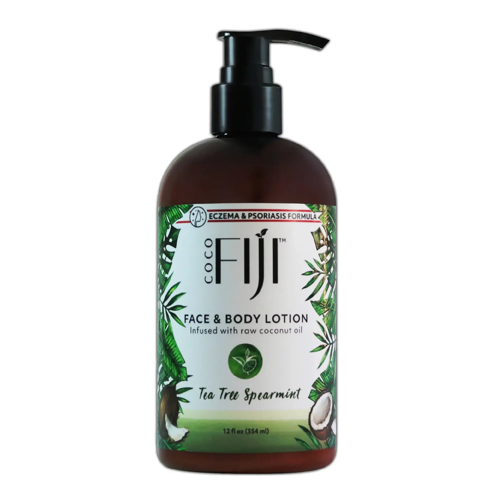 Coconut Oil Infused Lotion For Face and Body (12 oz)