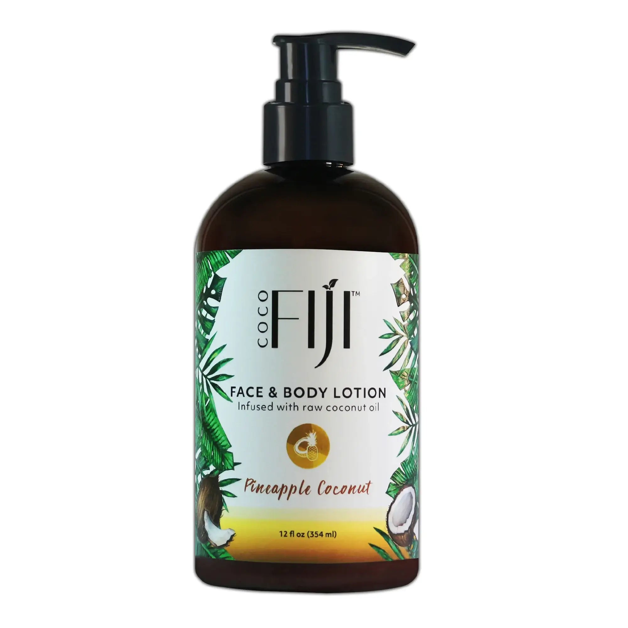 Coconut Oil Infused Lotion For Face and Body (12 oz)