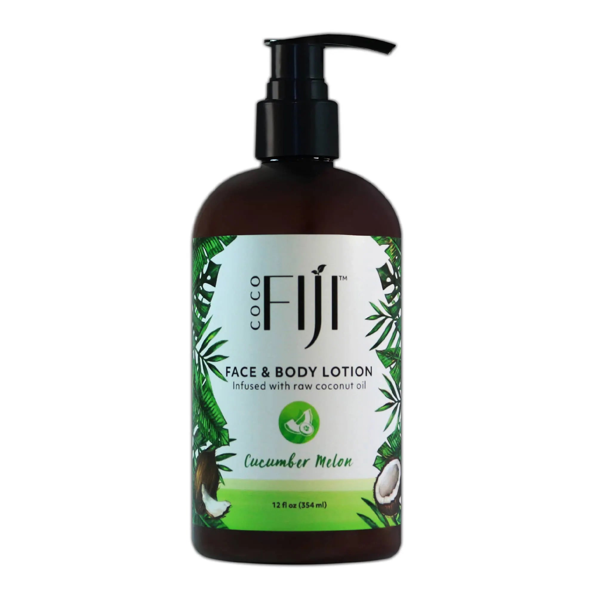 Coconut Oil Infused Lotion For Face and Body (12 oz)