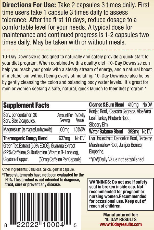 Downsize Quick Natural Weight Loss