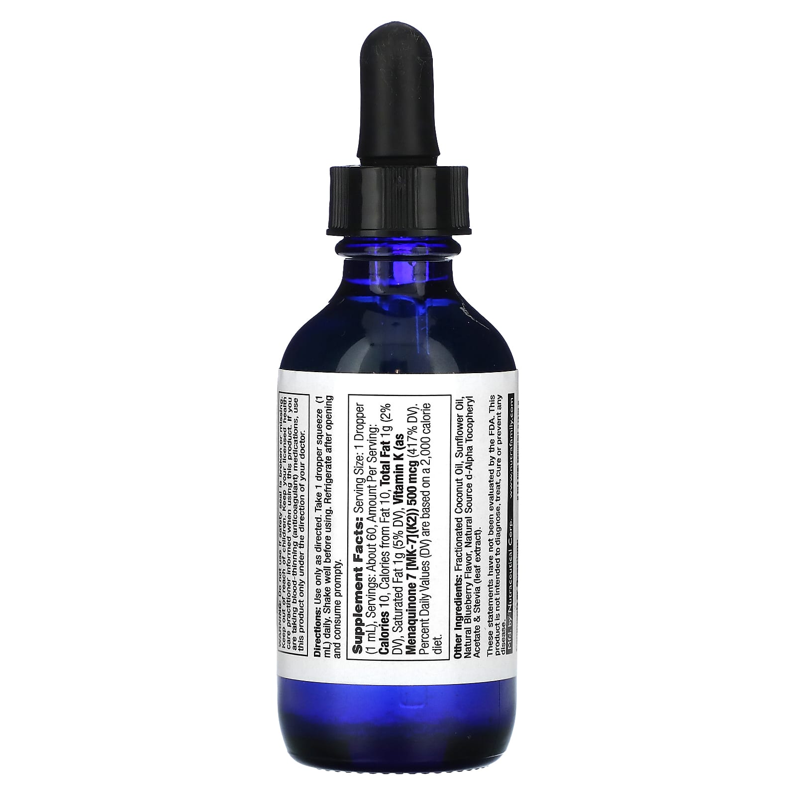 Nature's Life Revitalizing Vitamin K-2 500mcg Liquid