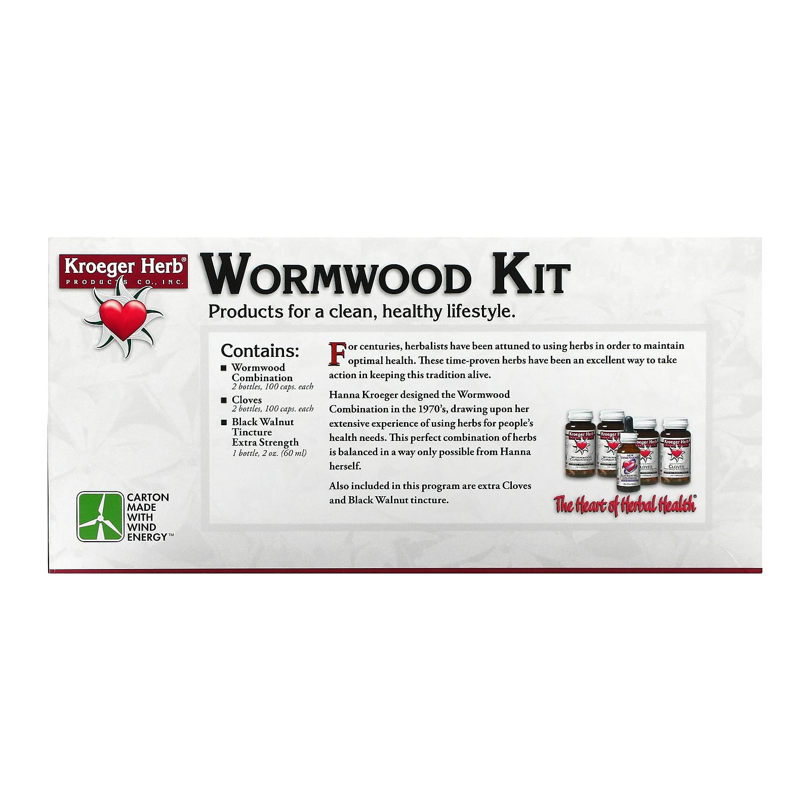 Kroeger Herb Wormwood Parasite Kit