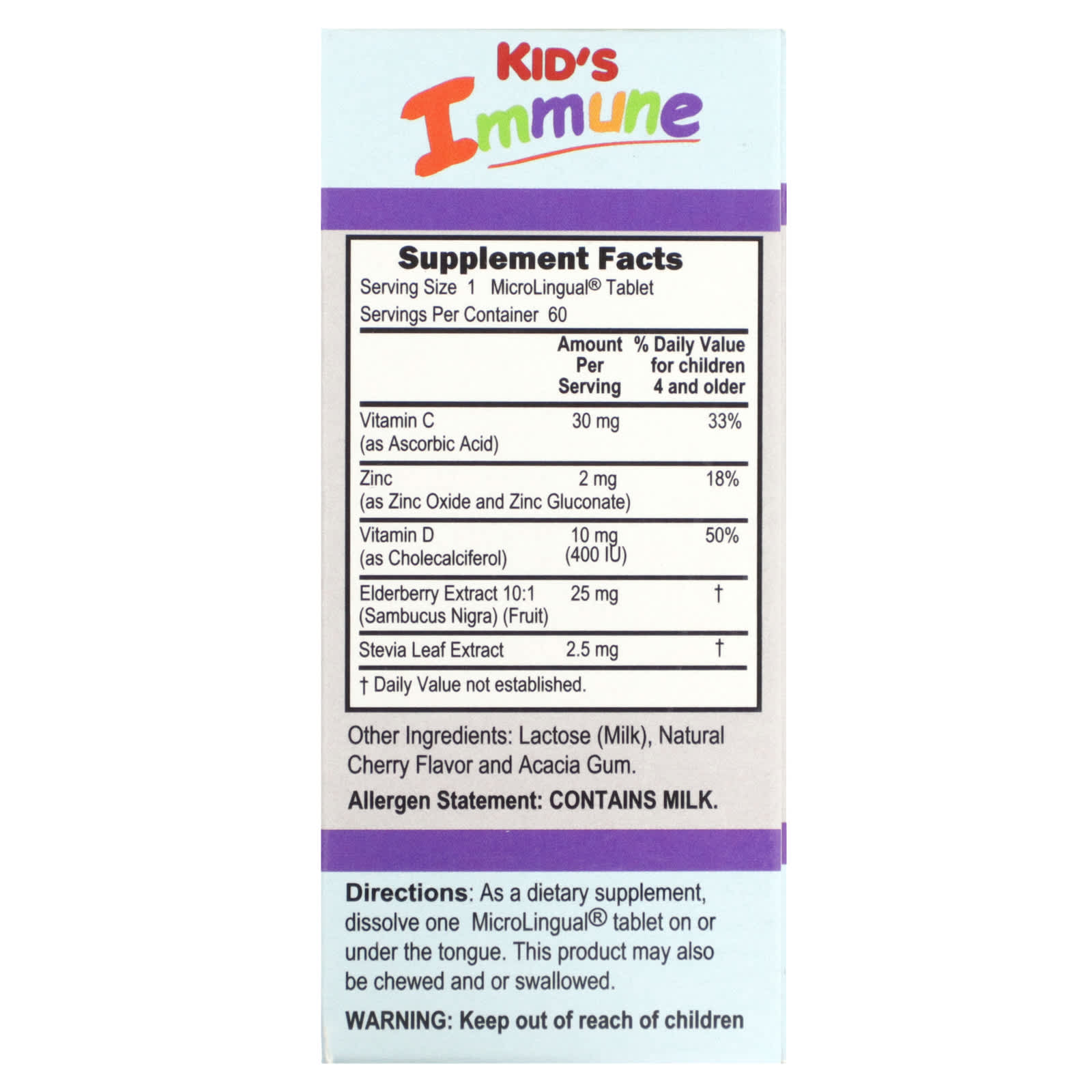 Kid's Immune Clean Melts (60 Tablets)