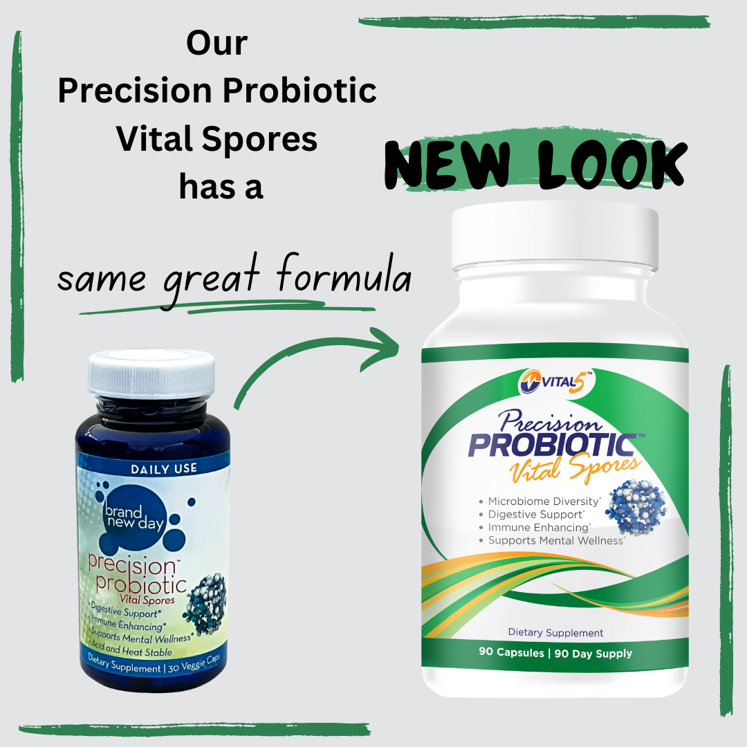 Precision Probiotic Vital Spores - New Look!