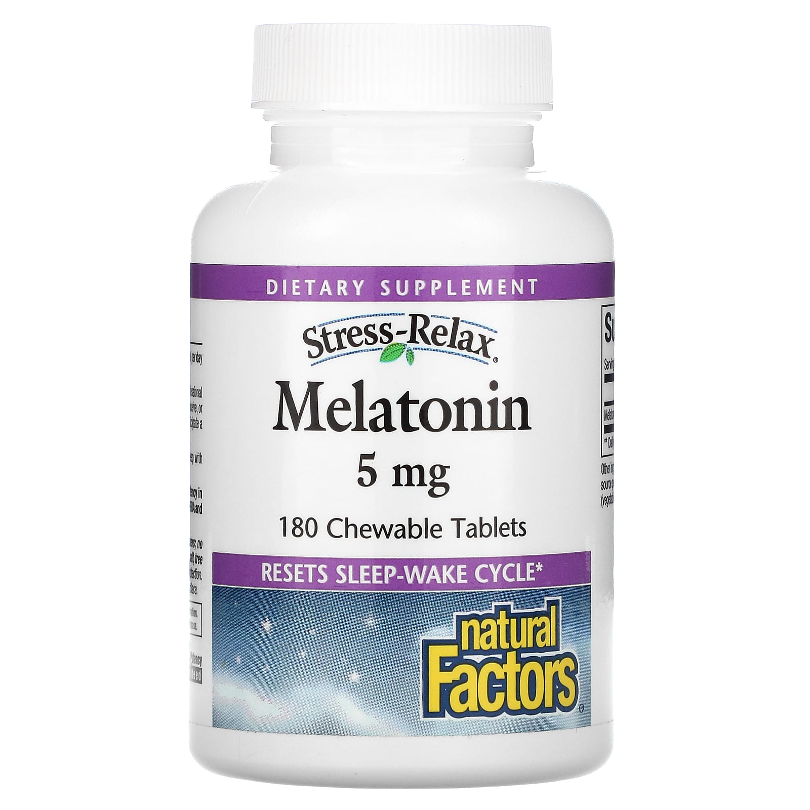 Stress Relax Melatonin 5mg (180 Chewable Tablets)