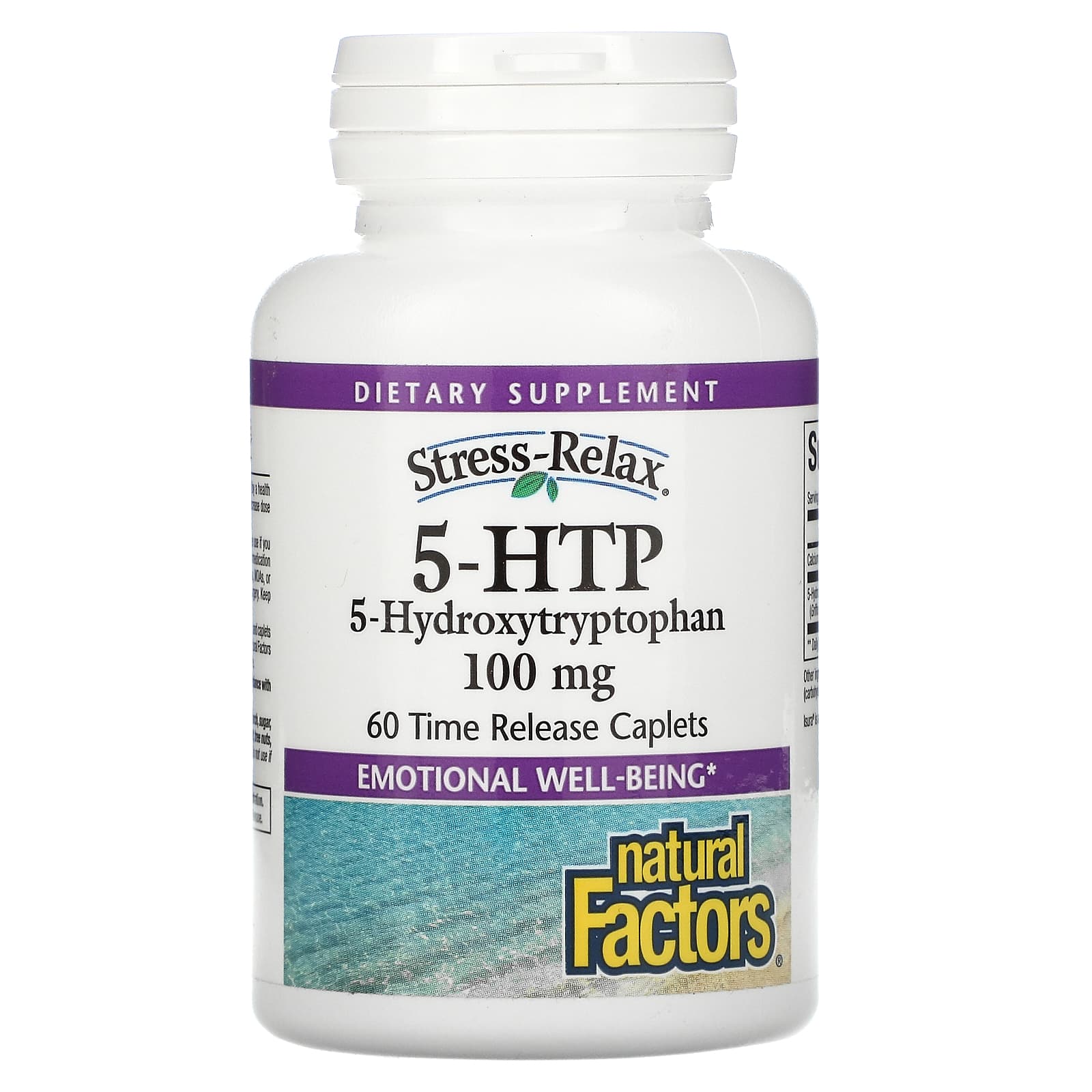 Stress Relax 5-HTP 100mg (60 Time Release Caplets)
