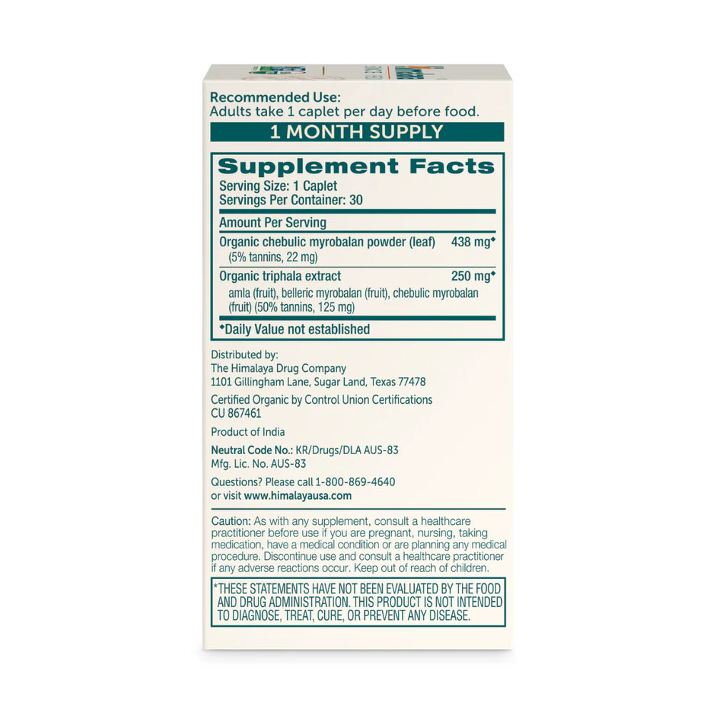 Supplement Facts Panel