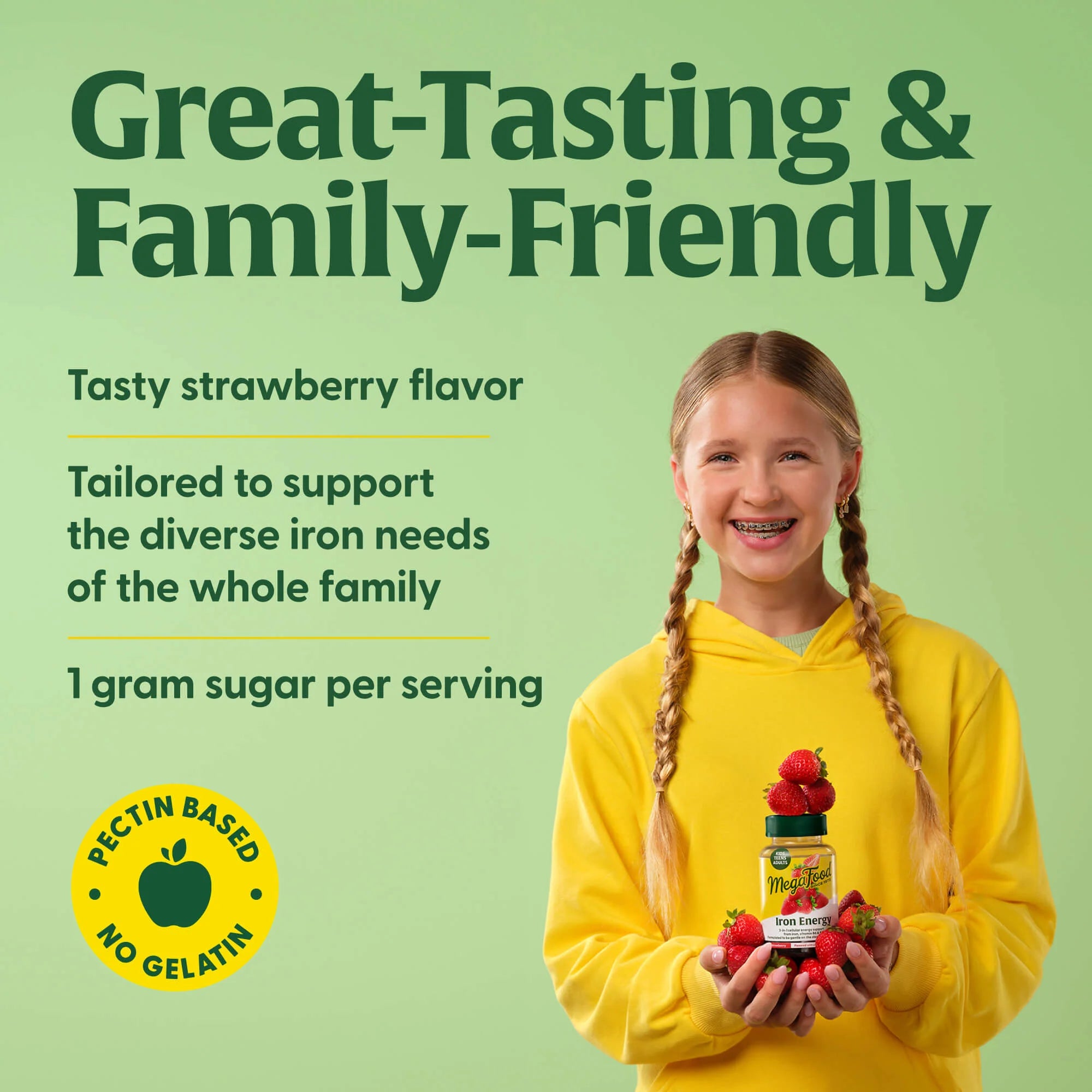 MegaFood Iron Energy Gummies (60 Gummies)