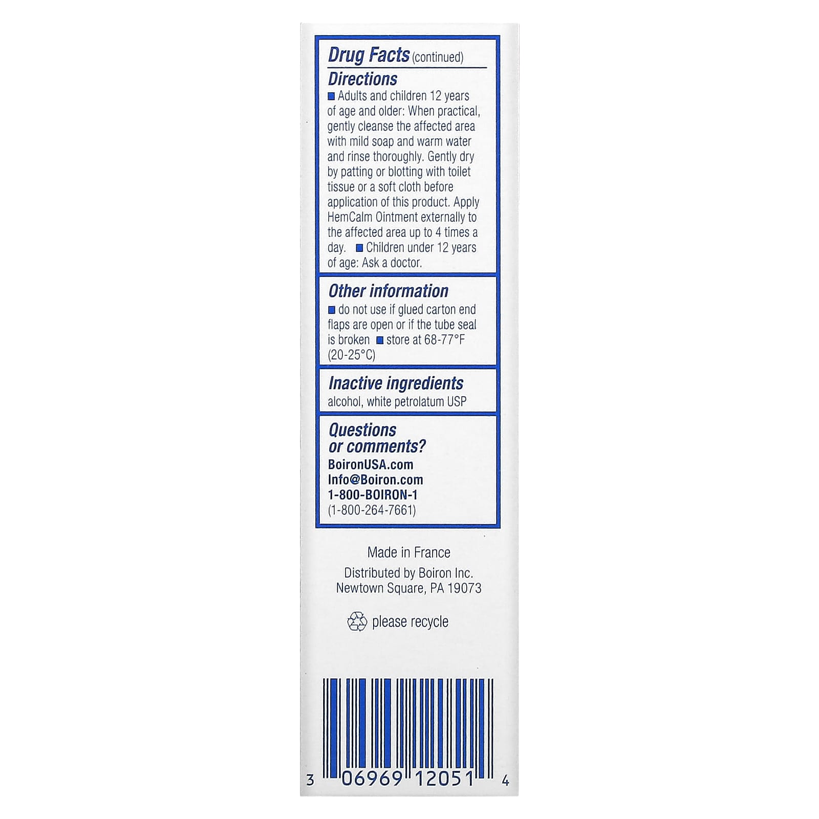 Boiron Hemcalm Ointment