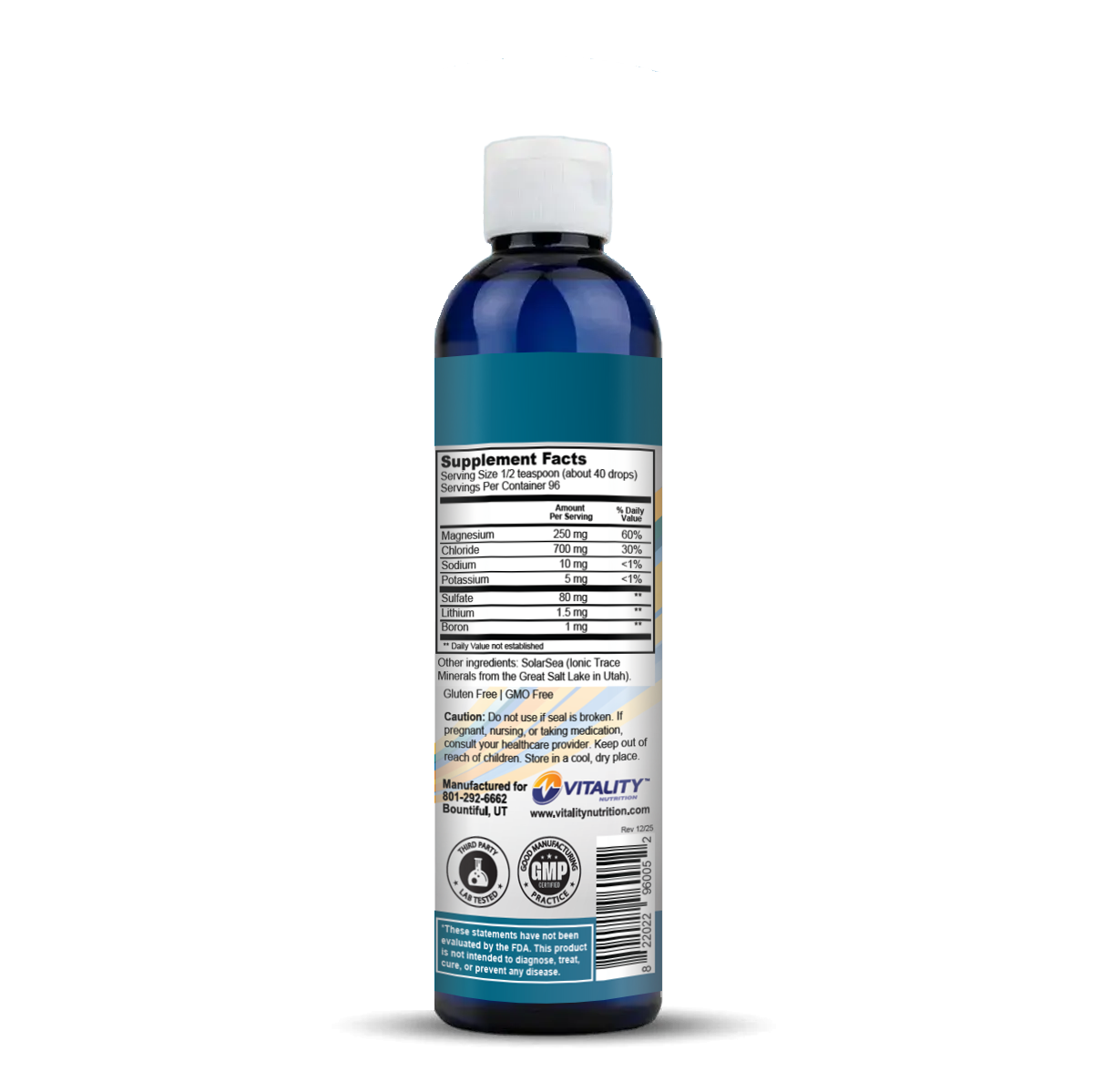 Vital Minerals Trace Mineral Drops 8 fl oz (96 Servings)
