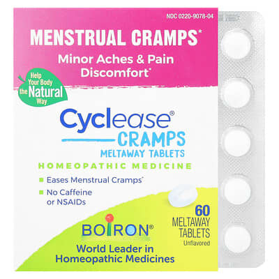 Boiron Cyclease Cramps Unflavored Meltaway Tablets — Vitality Nutrition