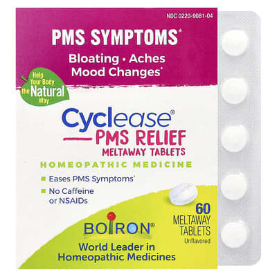 Boiron Cyclease PMS Unflavored Meltaway Tablets