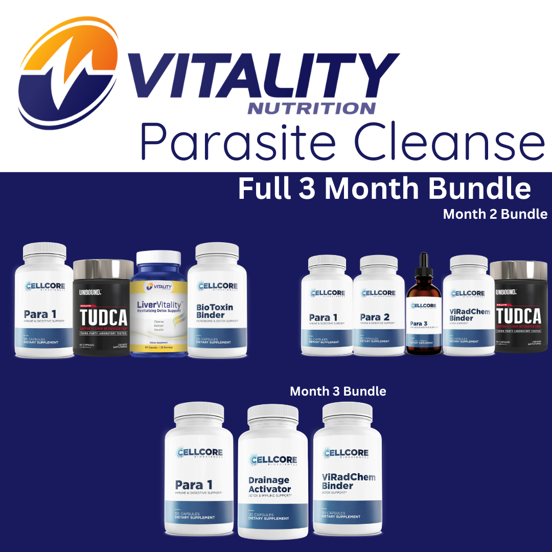 Vitality Nutrition Parasite Cleanse - 3 Month Bundle