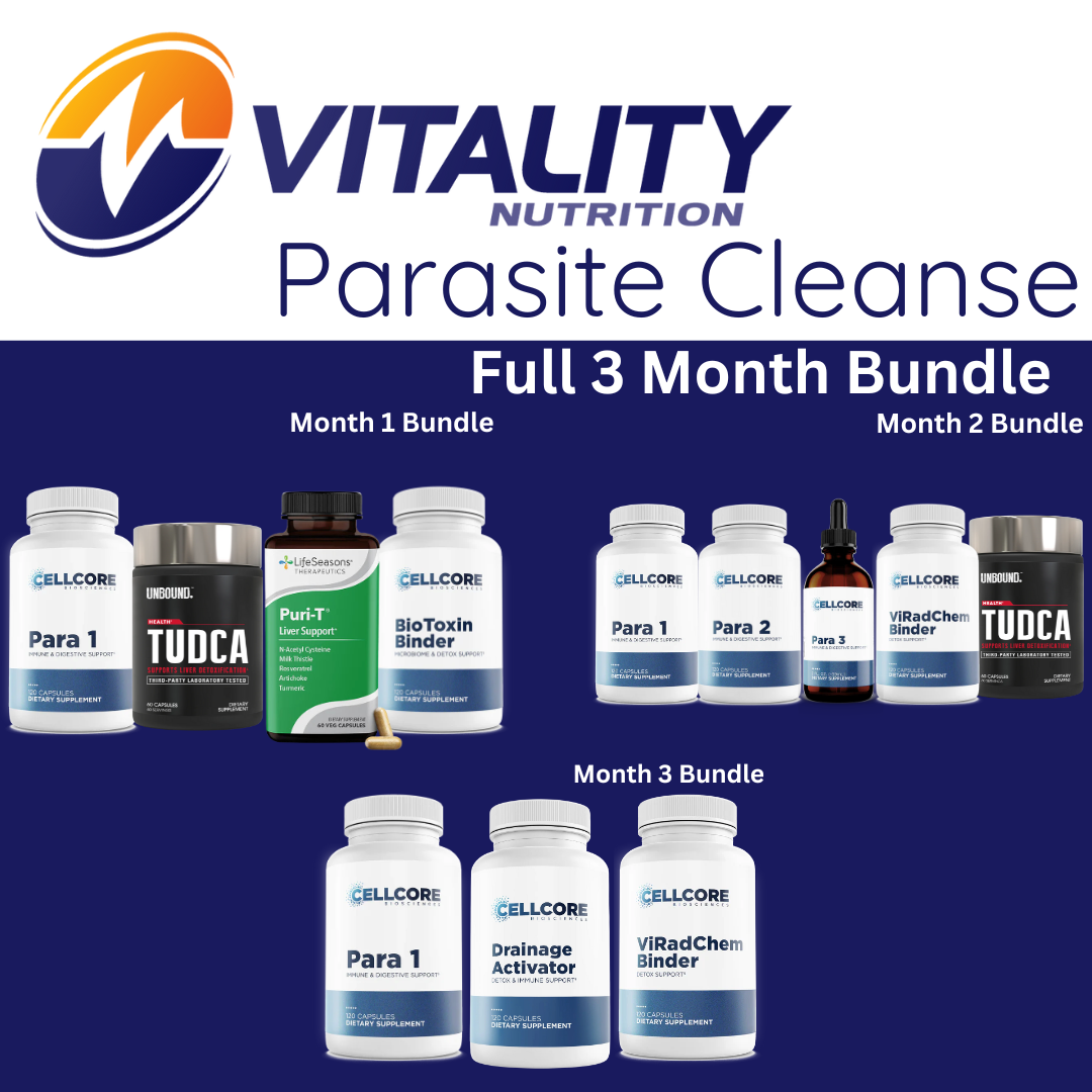 Vitality Nutrition Parasite Cleanse - 3 Month Bundle