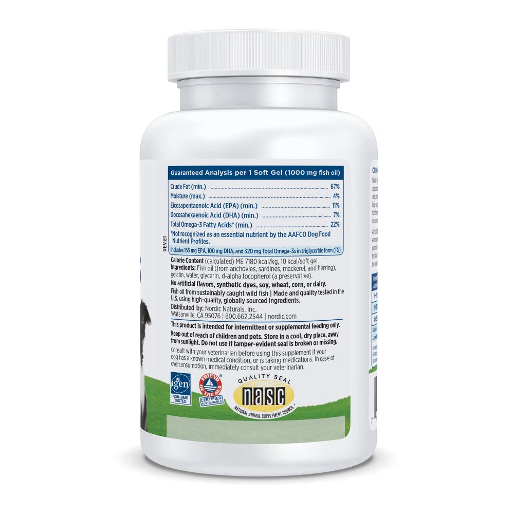 Omega-3 Pet – 90 Soft Gels for Dogs