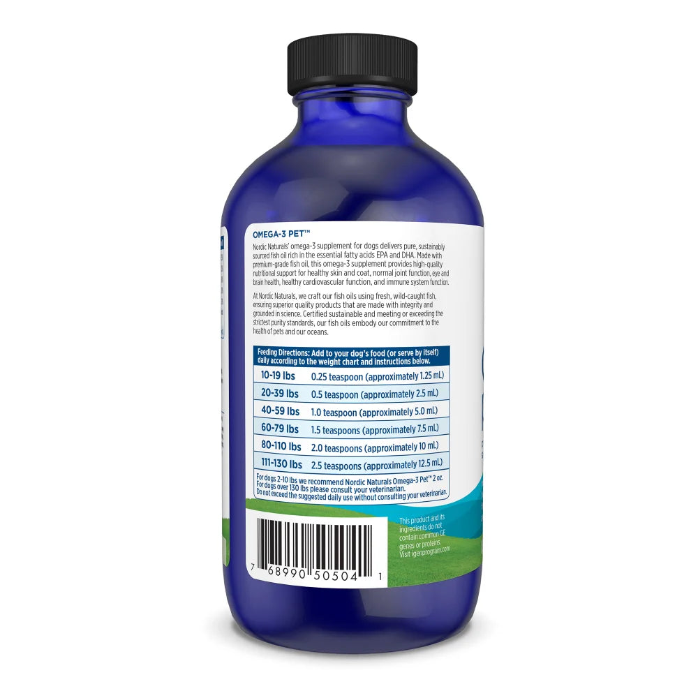 Omega-3 Pet – 8 fl oz Liquid for Dogs