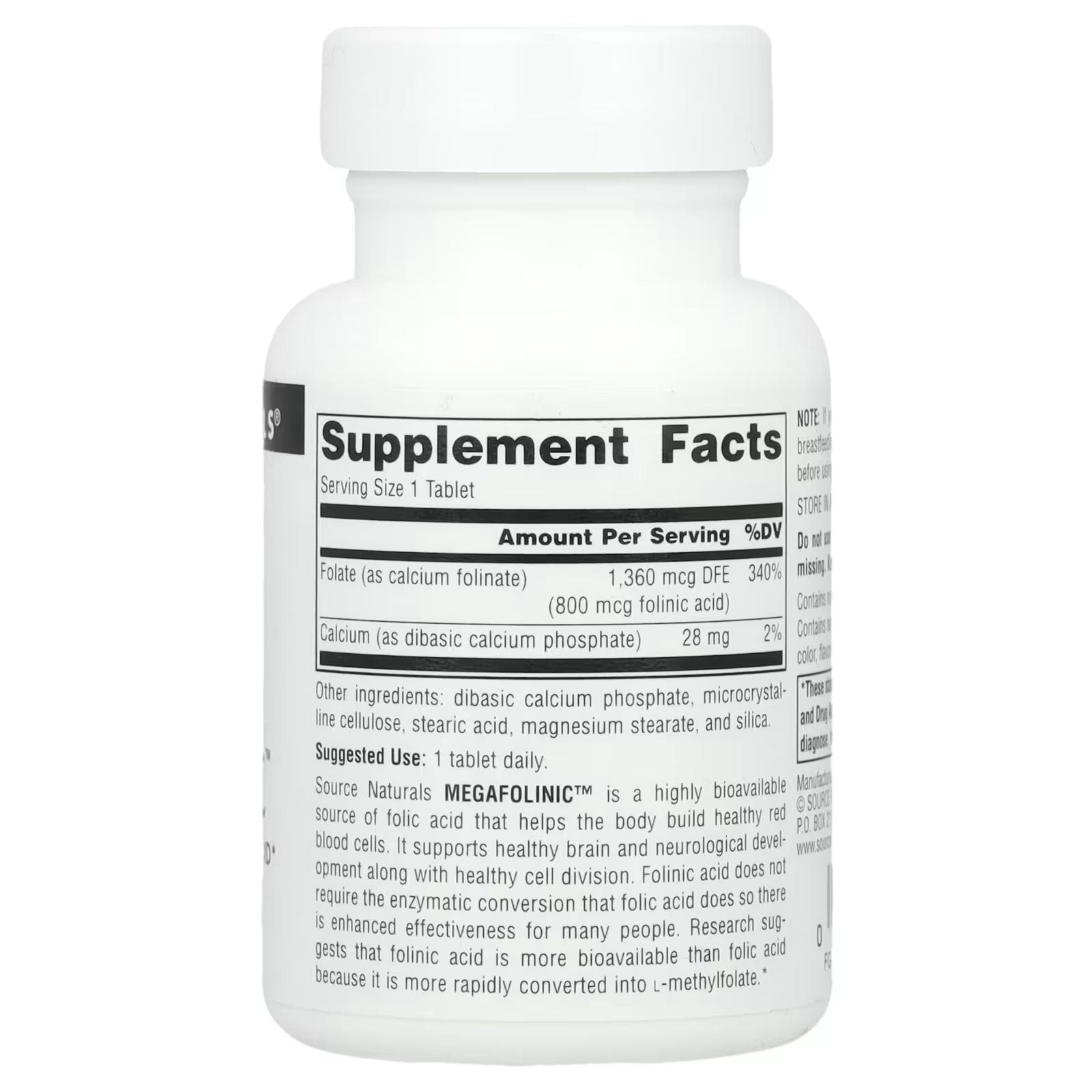 MegaFolinic BioActive Folic Acid (60 Tablets)