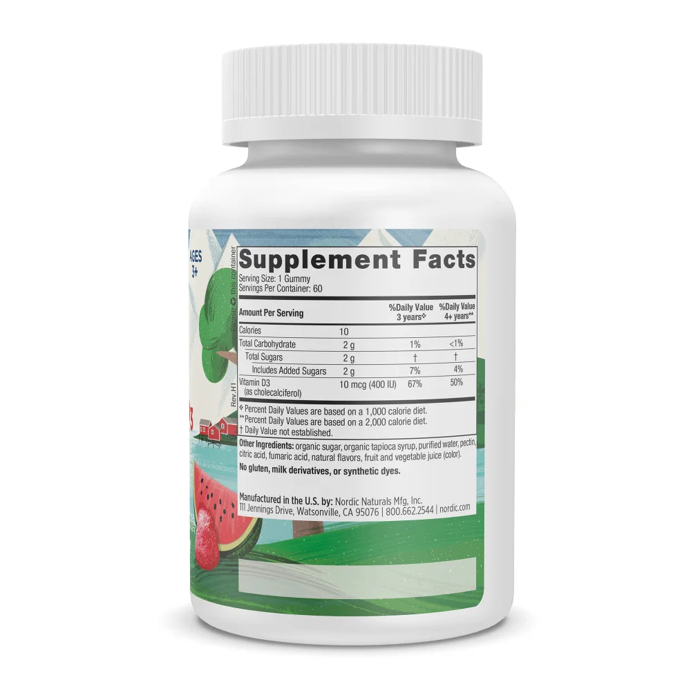 Nordic Naturals Kids Vitamin D3 Gummies