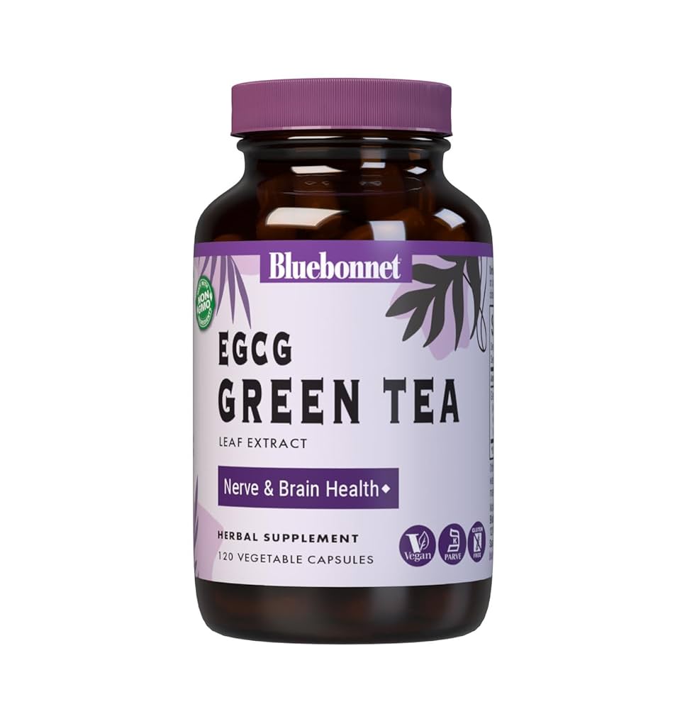 Blue Bonnet EGCG Green Tea Leaf Extract, 60 Vegetable Capsules