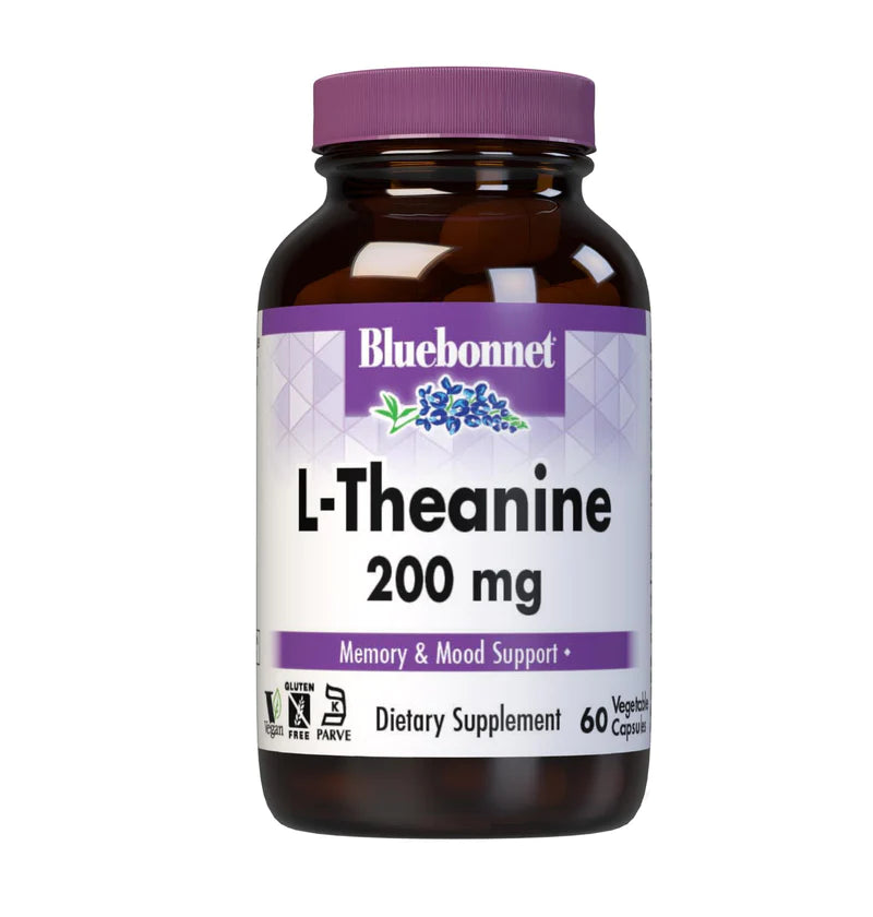 L-Theanine 200mg (60 Vegetable Capsules)