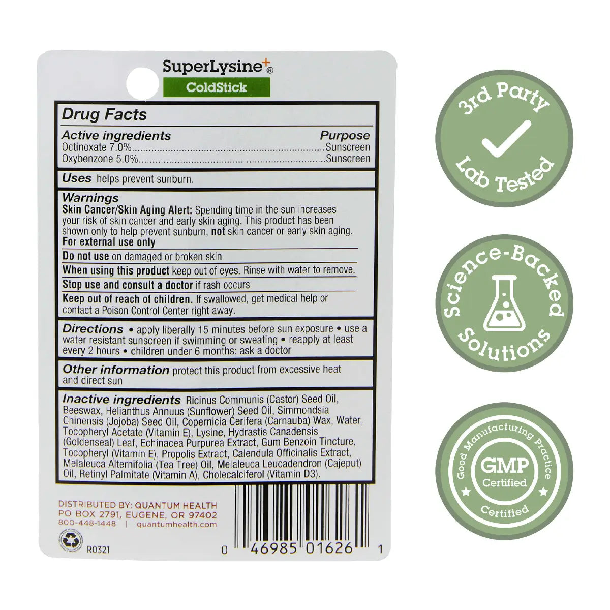 Quantum Health SuperLysine+ Cold Stick