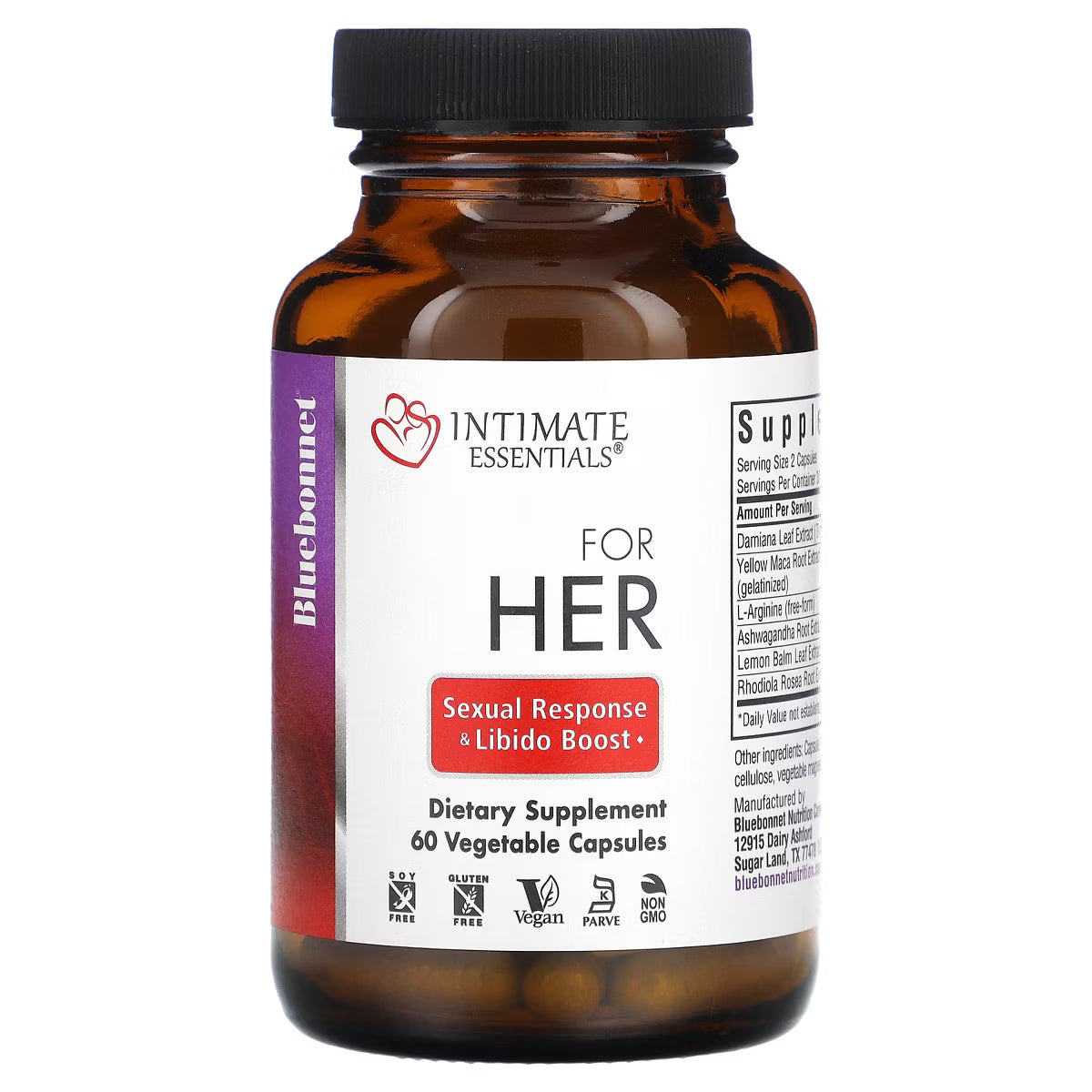BlueBonnet Intimate Essentials™ For Her – 60 Vegetable Capsules