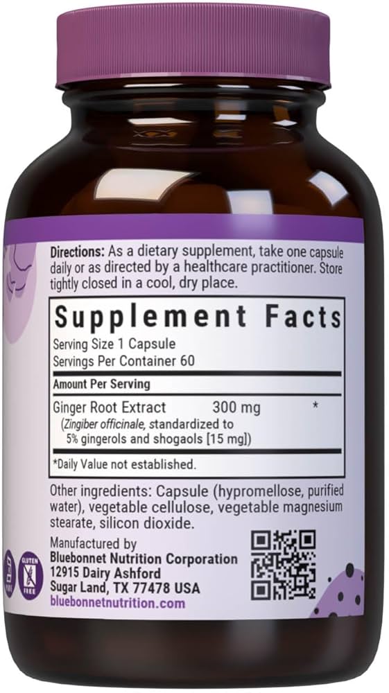 Ginger Root Extract (60 Vegetable Capsules)