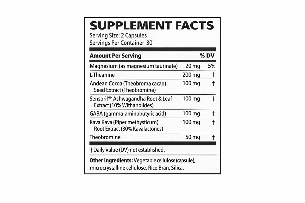 Supplement Facts Panel