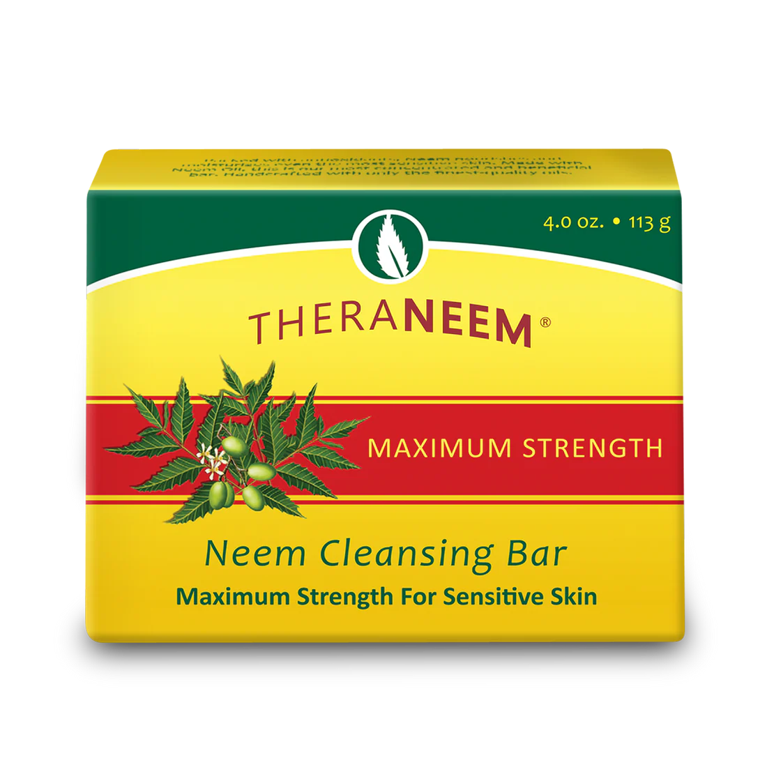 TheraNeem Max Strength Neem Cleansing Bar 4 oz