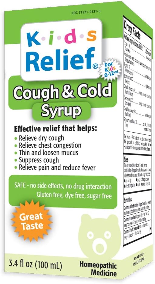 Kids Relief® Cough & Cold Syrup — 3.4 fl oz (100 mL)