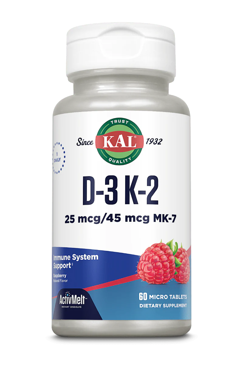 D-3 K-2 ActivMelt® Instant Dissolve Tablets Raspberry