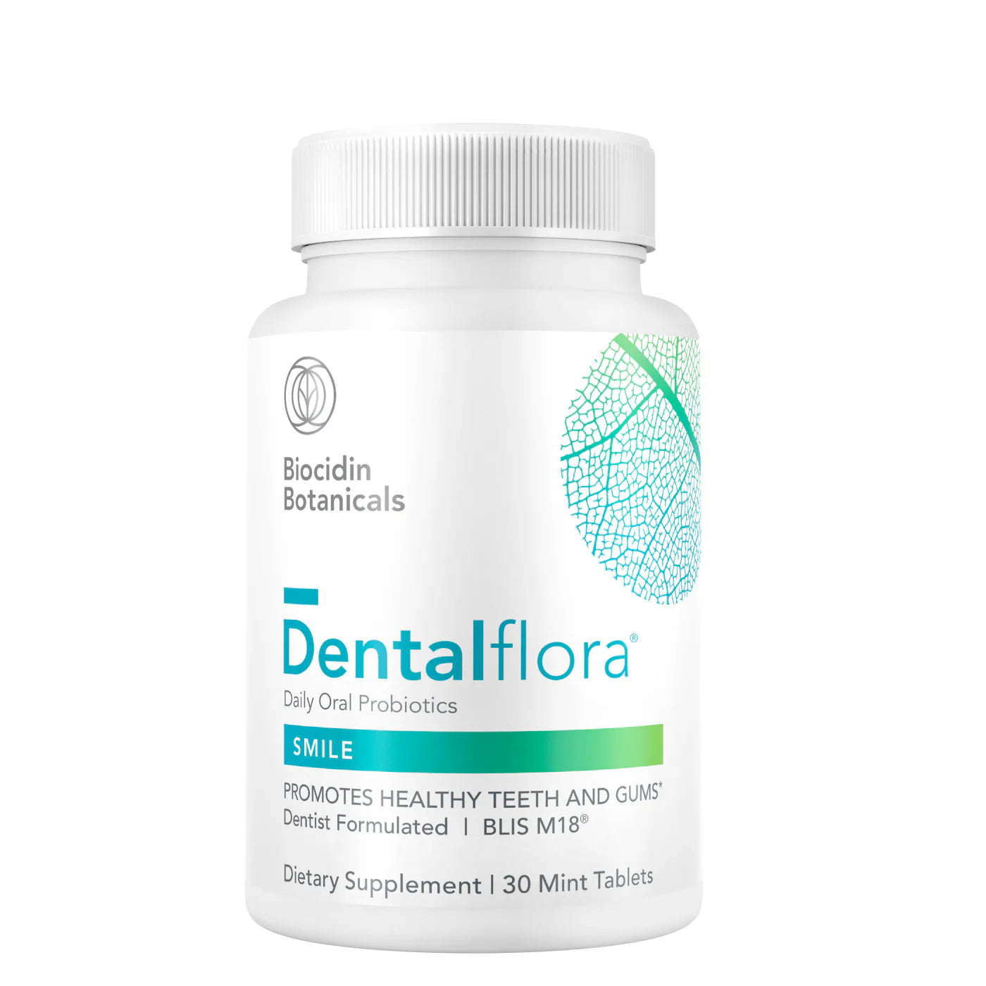 Biocidin Botanicals Dentalflora™ Daily Oral Probiotics – 30 Mint Tablets