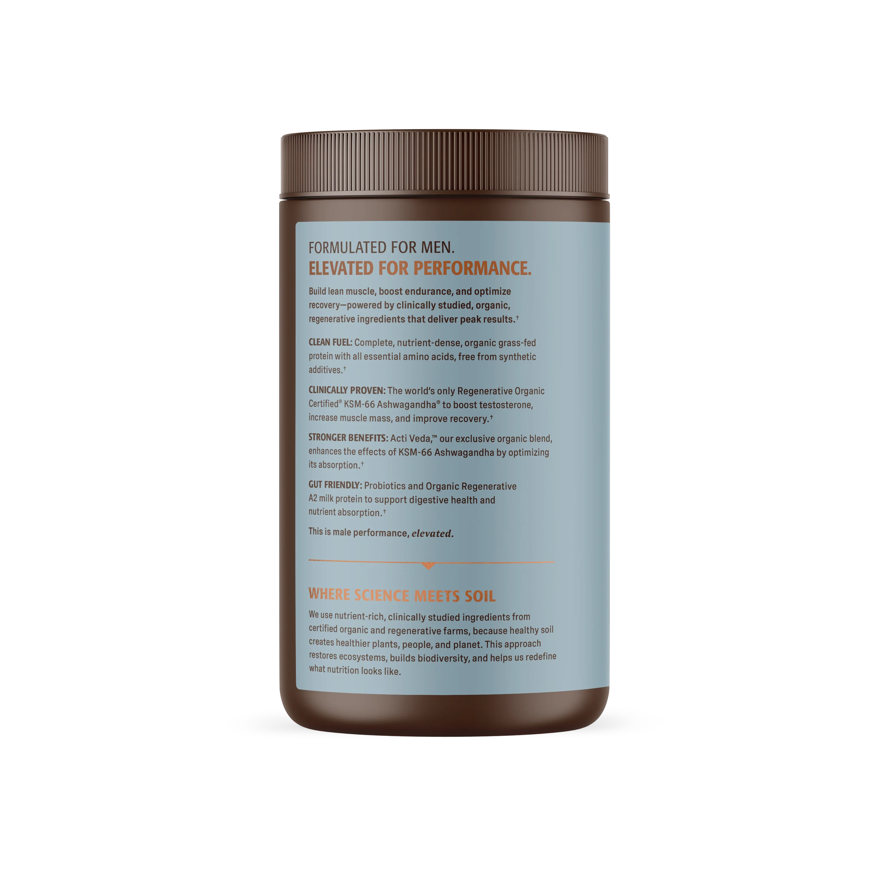 Organic Men’s Protein – Grass-Fed Whey Protein 1 lb (454 g)