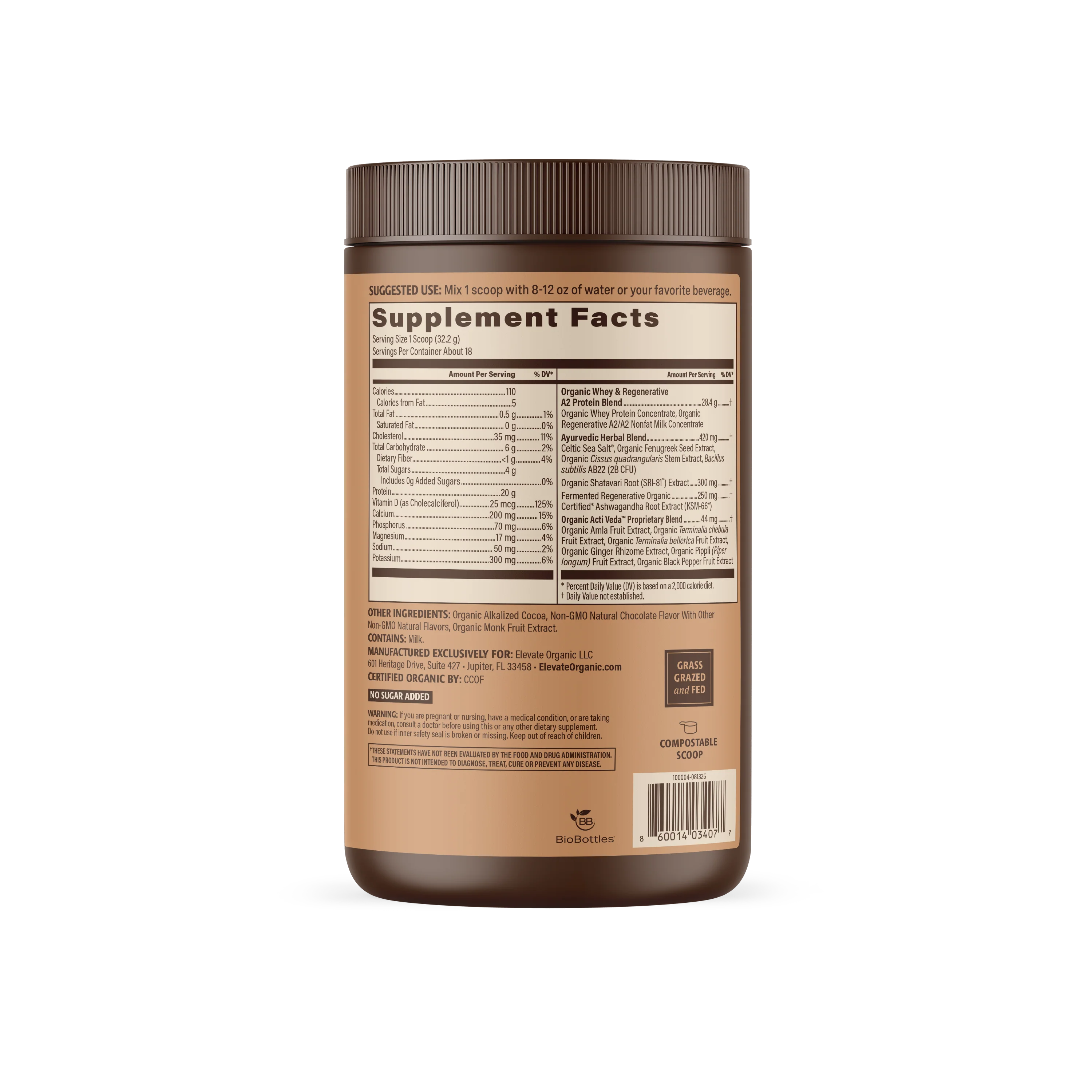 Organic Women’s Protein – Grass-Fed Whey Protein 1 lb (454 g)