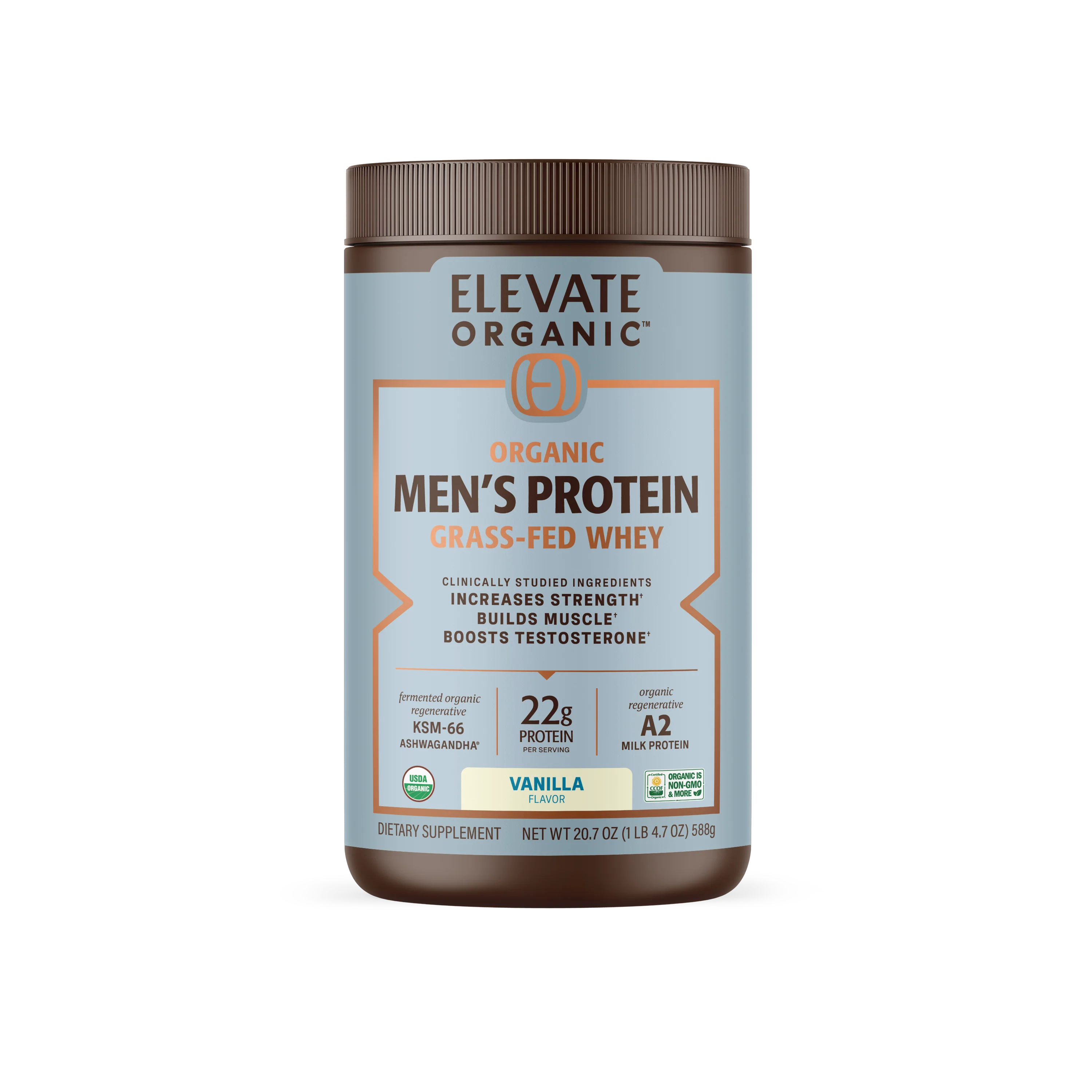 Organic Men’s Protein – Grass-Fed Whey Protein 1 lb (454 g)