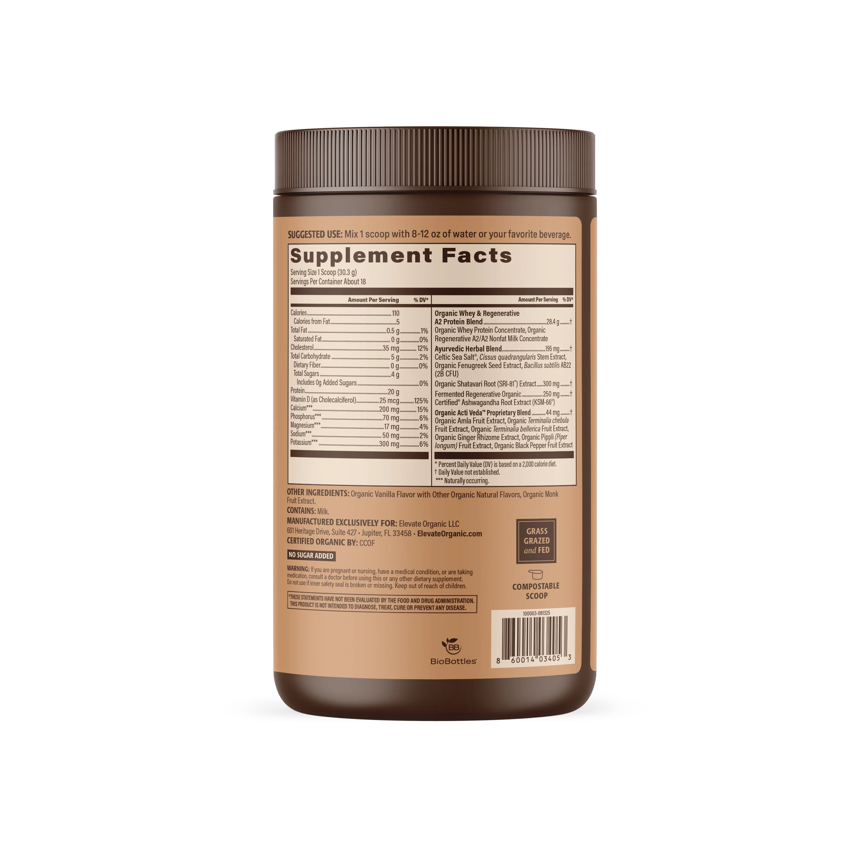 Organic Women’s Protein – Grass-Fed Whey Protein 1 lb (454 g)